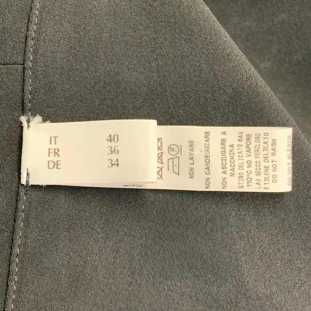 LA PERLA 4 Black White Viscose Blend Faux Pearl Embellishment V-Neck Jumpsuit - Picture 5 of 9